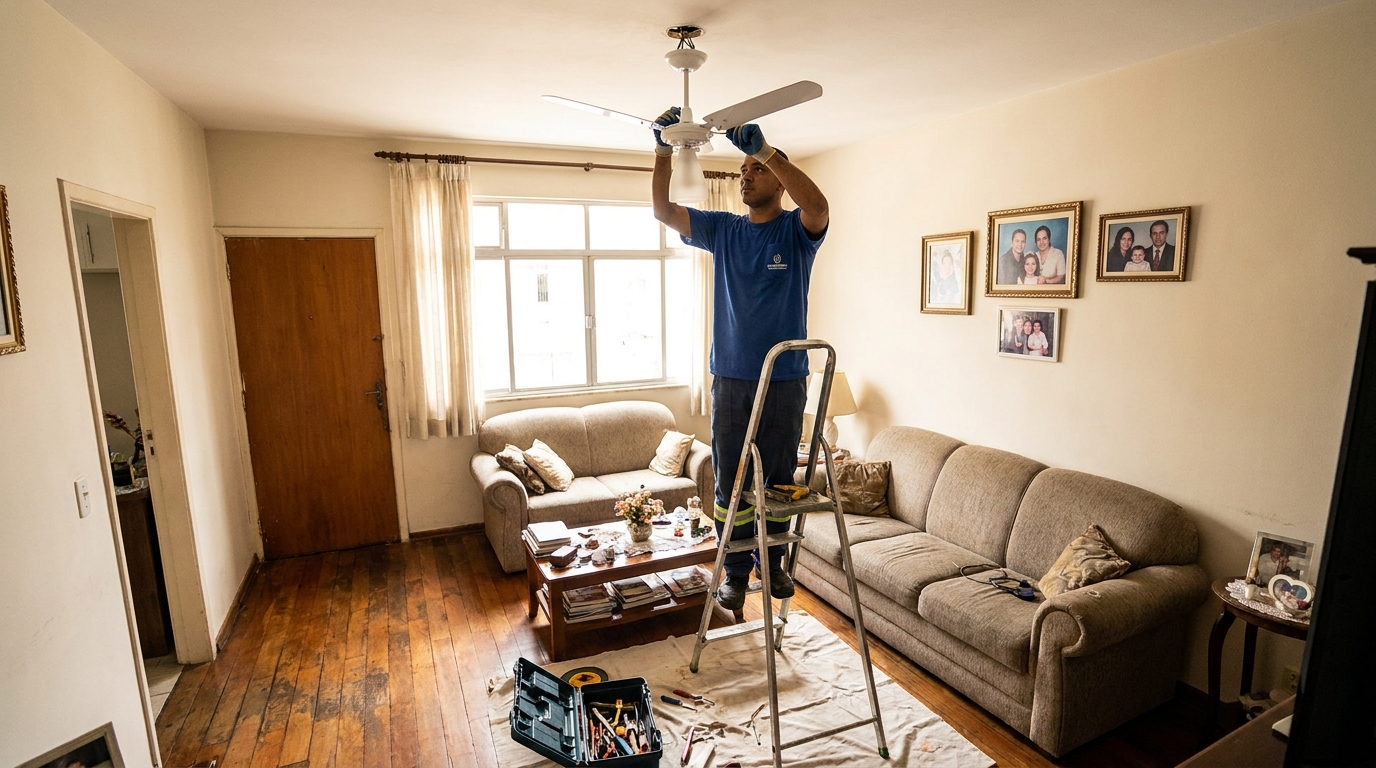 Substituição de Ventilador em Santa Maria‑RS