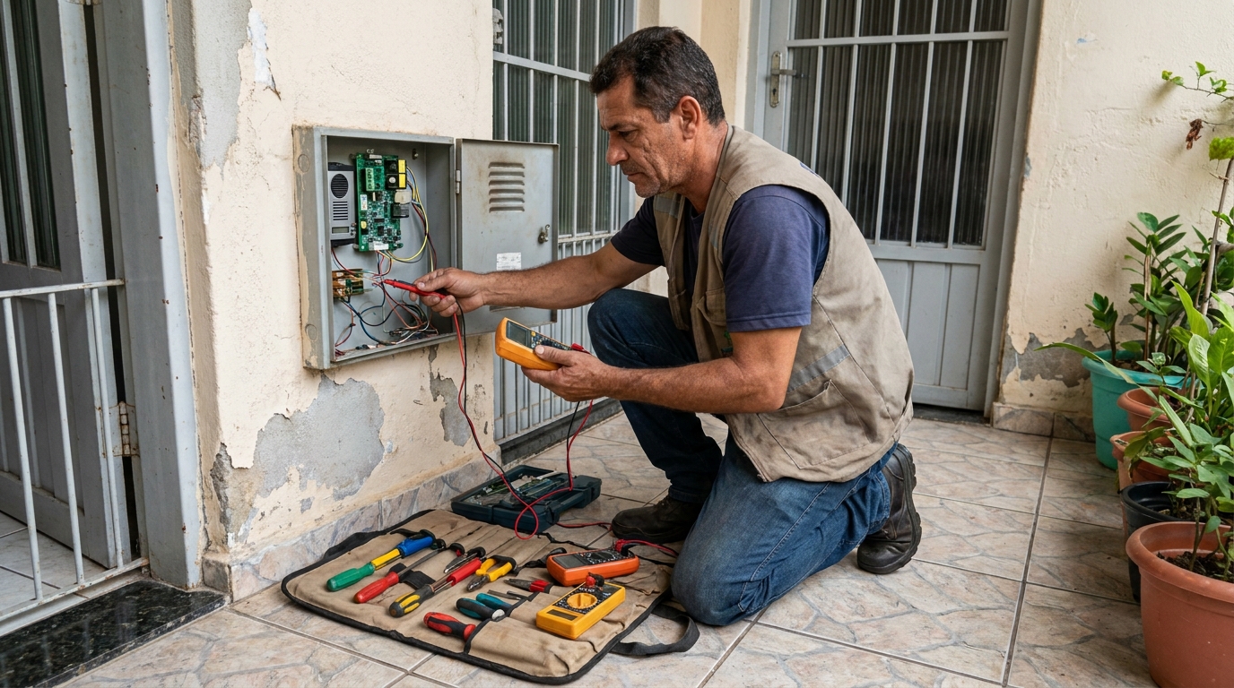 Troca de Fiação de Interfone em Santa Maria‑RS